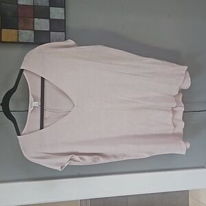 Market & Spruce Lught Pink Capped Sleeve Shirt XL